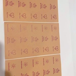 3 set sheets of stickers